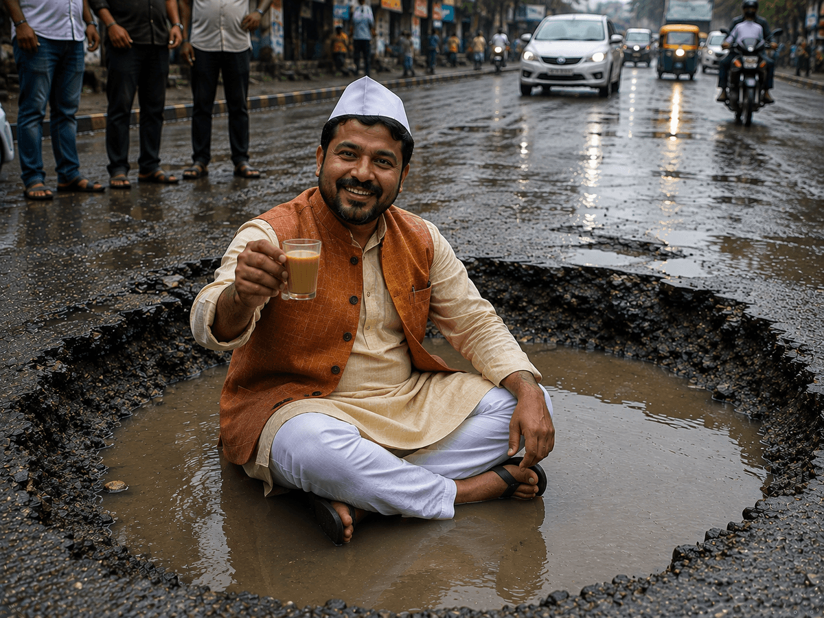 Pothole Janta Party Mascot
